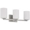Access Lighting Sienna, 3 Light Vanity, Brushed Steel Finish, Opal Glass 62623-BS/OPL - alternate 5